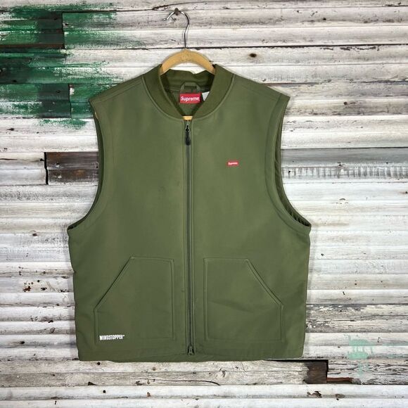 Supreme Other - SUPREME WINDSTOPPER WORK VEST XLARGE OLIVE GREEN FW22